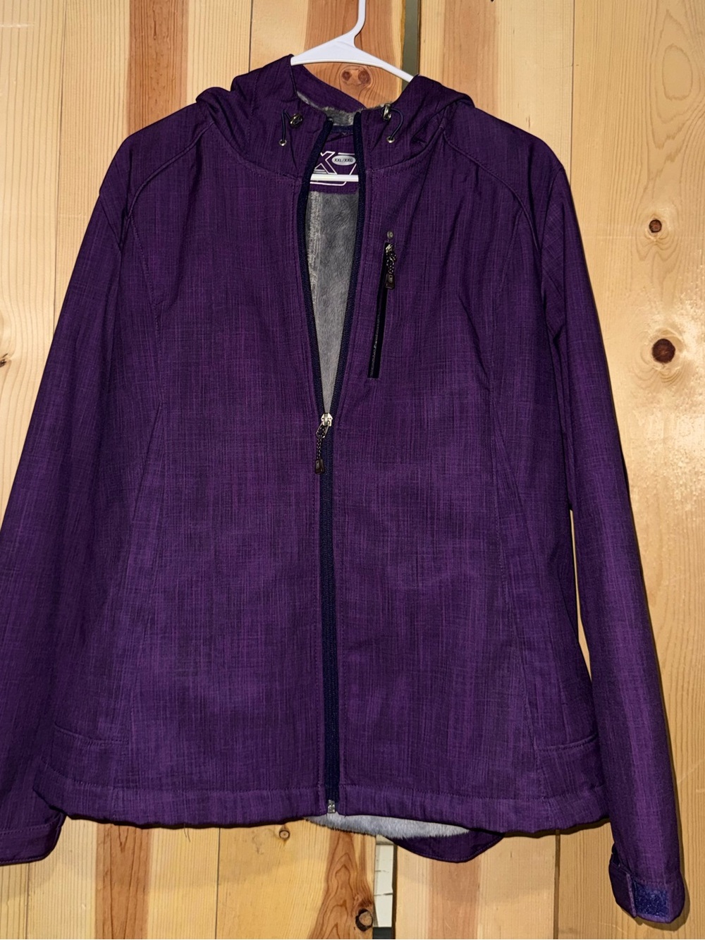 ZeroXposur Women's Hooded Utility Jacket in Purple